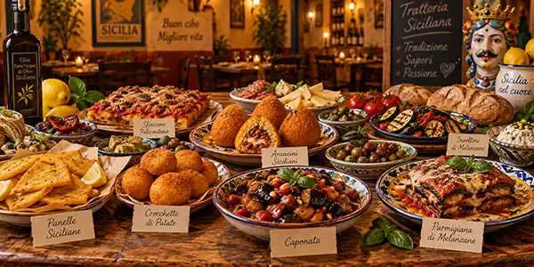 Apericena Siciliano: buffet illimitato di specialità siciliane