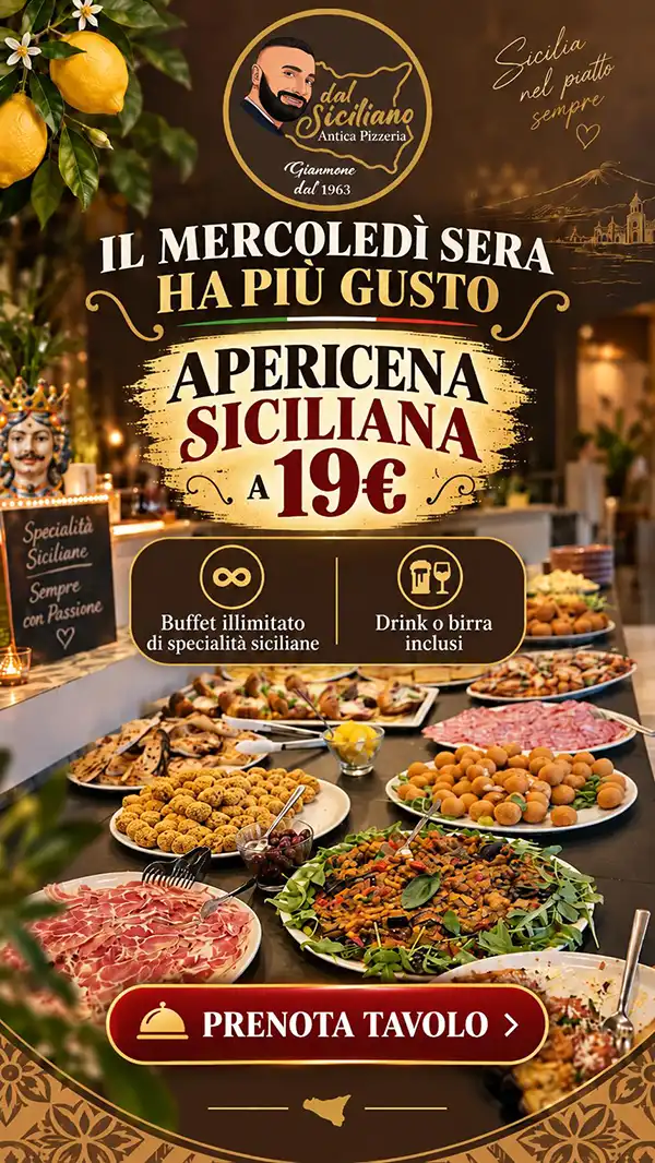 Locandina Apericena dal sapore siciliano
